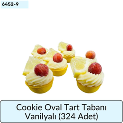 Cookie Oval Tart Tabanı Vanilyalı   (324 Adet)