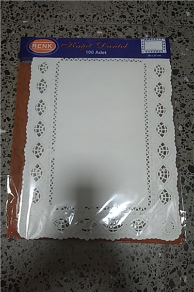 Dantel Mendil Kare 26*37 Cm (100 Adet)