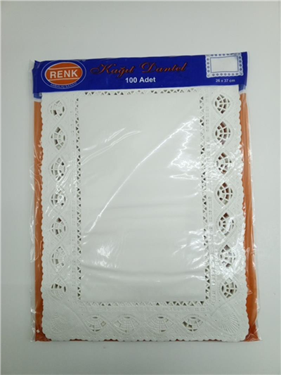 Dantel Mendil Kare 26*37 Cm (100 Adet)