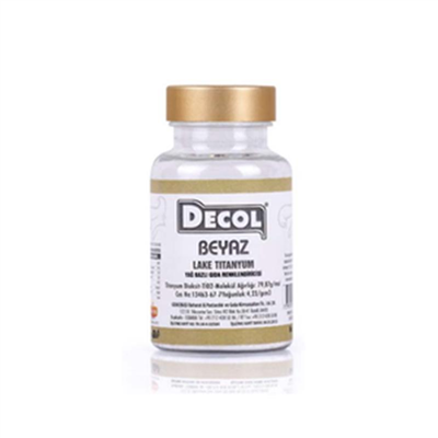 Decol Beyaz Yağ Bazlı Lake Toz Gıda Boyası (50 GR)