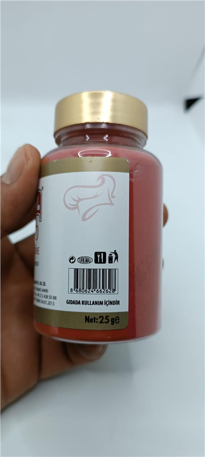 Decol Bordo Yağ Bazlı Lake Toz Gıda Boyası (25 GR)