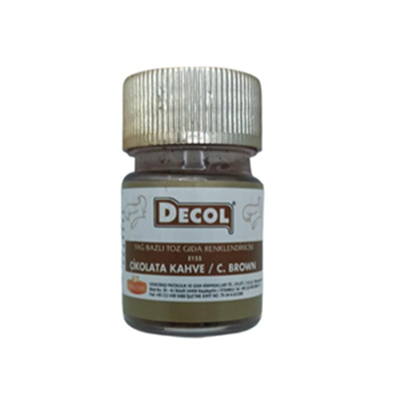 Decol Çik Kahve Yağ Bazlı Lake Toz Gıda Bo  (7 GR)