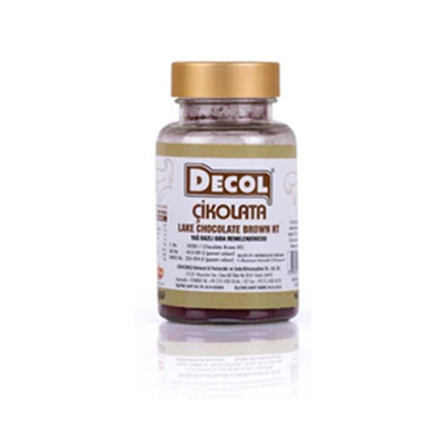 Decol Çik Kahve Yağ Bazlı Lake Toz Gıda Bo (25 GR)