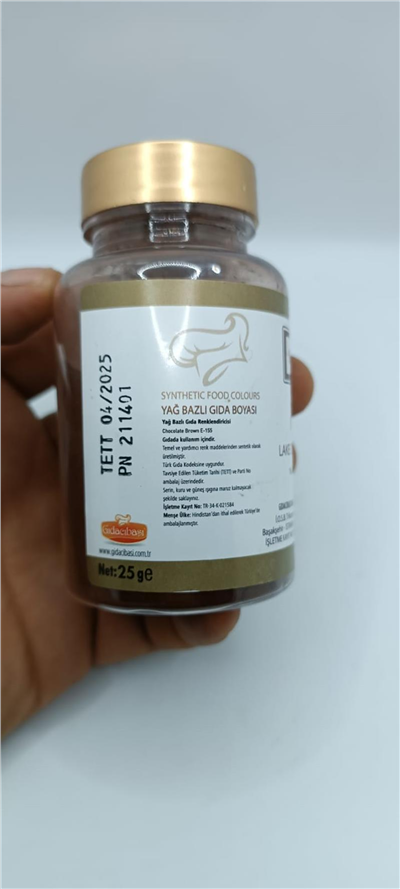Decol Çik Kahve Yağ Bazlı Lake Toz Gıda Bo (25 GR)