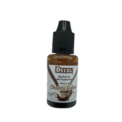 Decol Kahverengi Yağ Bazlı Sıvı Gıda Boyası (30 GR