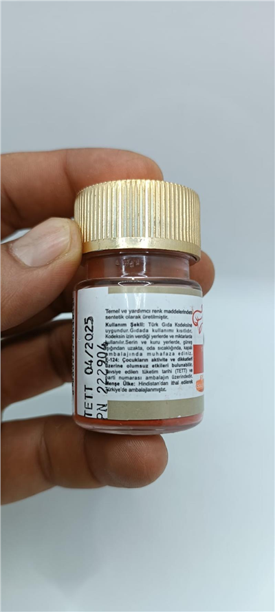 Decol Kırmızı Yağ Bazlı Lake Toz Gıda Boya  (7 GR)
