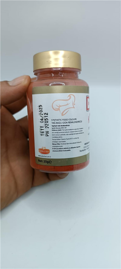 Decol Kırmızı Yağ Bazlı Lake Toz Gıda Boya (25 GR)