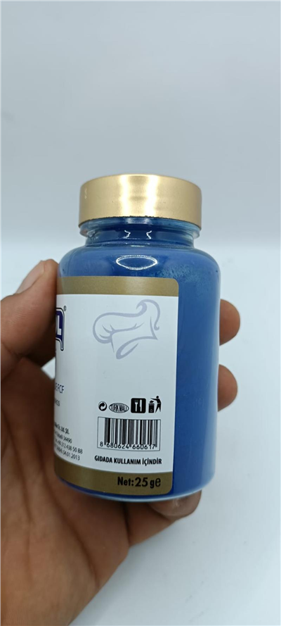 Decol Mavi Yağ Bazlı Lake Toz Gıda Boyası  (25 GR)