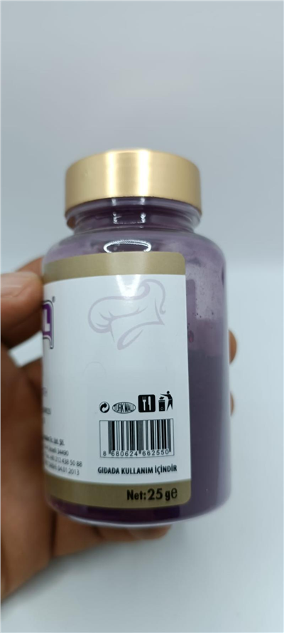 Decol Mor Yağ Bazlı Lake Toz Gıda Boyası   (25 GR)