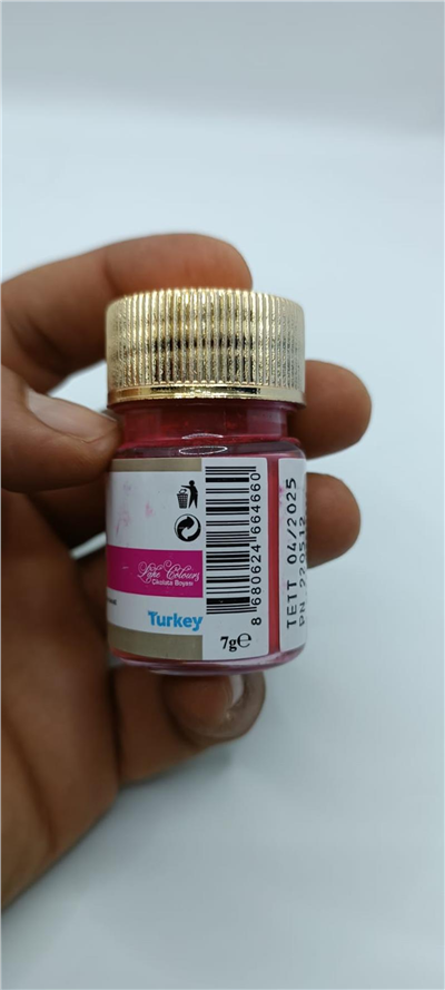 Decol Pembe Yağ Bazlı Lake Toz Gıda Boyası  (7 GR)