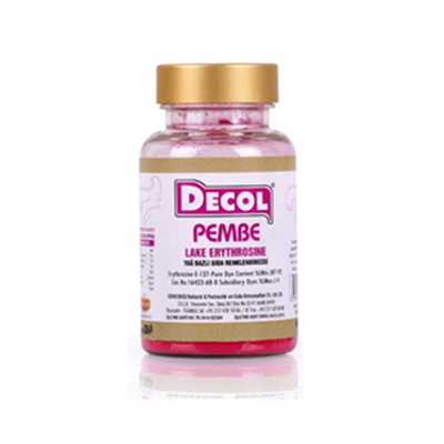 Decol Pembe Yağ Bazlı Lake Toz Gıda Boyası (25 GR)