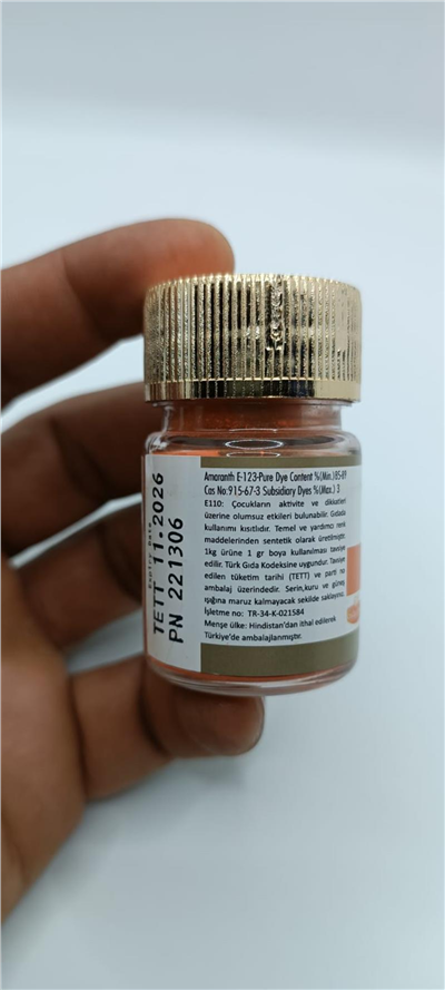 Decol Turuncu Yağ Bazlı Lake Toz Gıda Boya  (7 GR)
