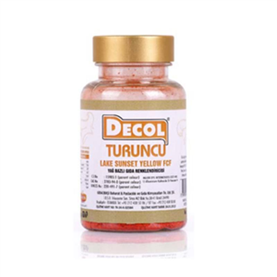 Decol Turuncu Yağ Bazlı Lake Toz Gıda Boya (25 GR)