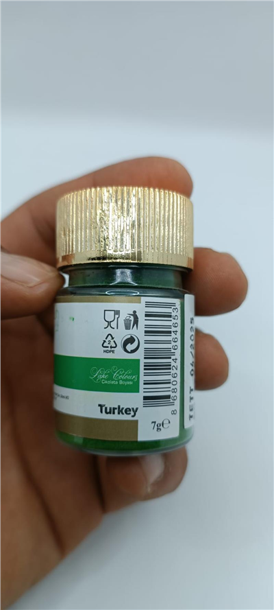 Decol Yeşil Yağ Bazlı Lake Toz Gıda Boyası  (7 GR)