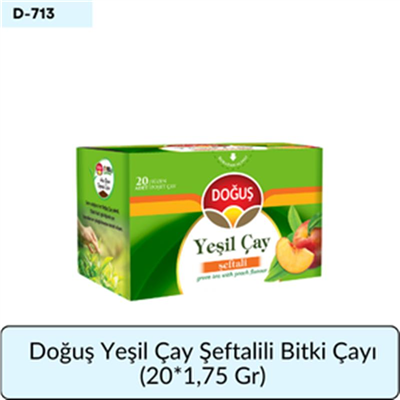 Doğuş Yeşil Çay Şeftali Bitki Çayı    (20*1,75 Gr)