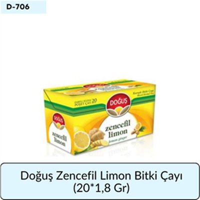 Doğuş Zencefil Limon Bitki Çayı    (20*1,8 Gr)