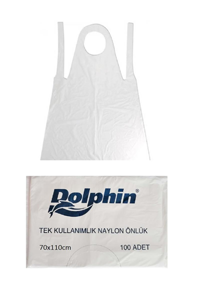 Dolphin Önlük Tek Kullanımlık Naylon   (100 Ad)
