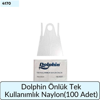 Dolphin Önlük Tek Kullanımlık Naylon   (100 Ad)