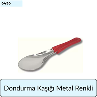 Dondurma Kaşığı Metal Renkli