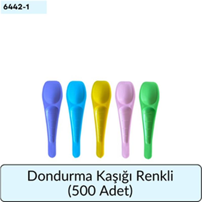 Dondurma Kaşık Renkli   (500 Ad)