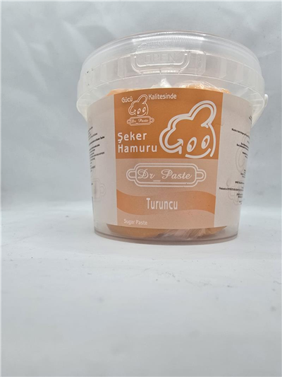 Dr. Paste Şeker Hamuru Turuncu   (500 Gr)