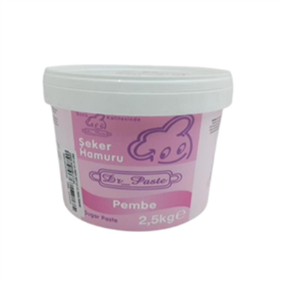 Dr. Paste Şeker Hamuru Pembe   (2,5 Kg)