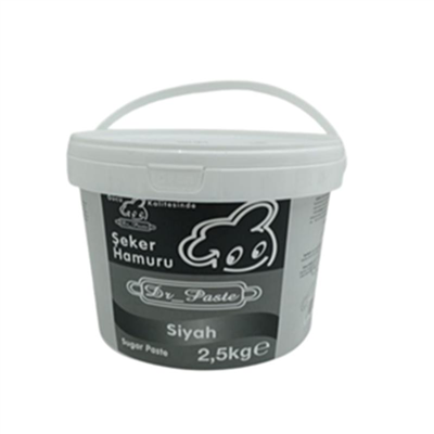 Dr. Paste Şeker Hamuru Siyah   (2,5 Kg)