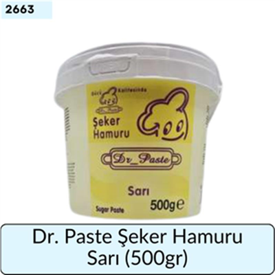 Dr. Paste Şeker Hamuru Sarı   (500 Gr)