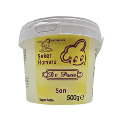 Dr. Paste Şeker Hamuru Sarı   (500 Gr)