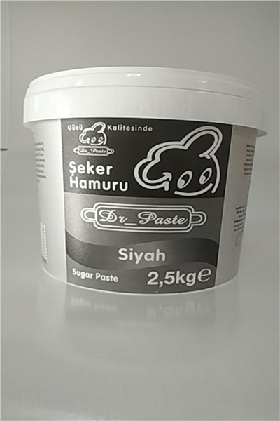Dr. Paste Şeker Hamuru Siyah   (2,5 Kg)
