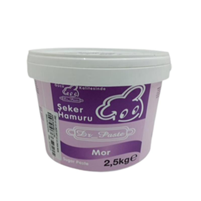 Dr. Paste Şeker Hamuru Mor   (2,5 Kg)