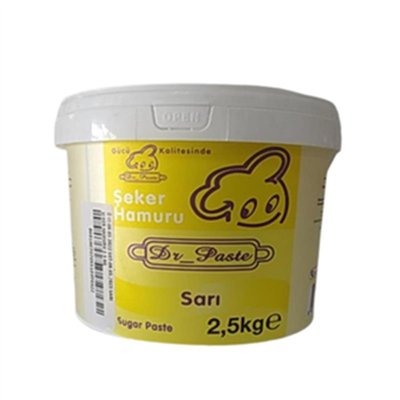 Dr. Paste Şeker Hamuru Sarı   (2,5 Kg)
