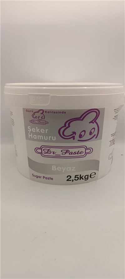 Dr. Paste Şeker Hamuru Beyaz   (2,5 Kg)
