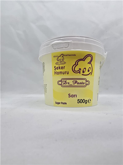 Dr. Paste Şeker Hamuru Sarı   (500 Gr)