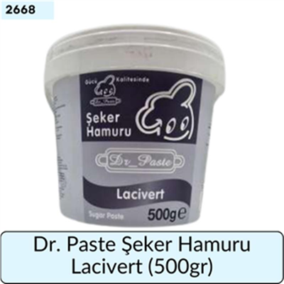 Dr. Paste Şeker Hamuru Lacivert   (500 Gr)