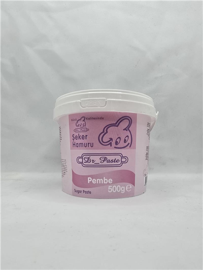 Dr. Paste Şeker Hamuru Pembe   (500 Gr)