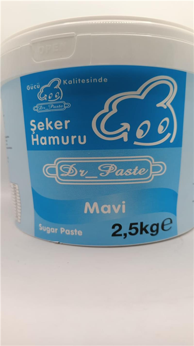 Dr. Paste Şeker Hamuru Mavi   (2,5 Kg)