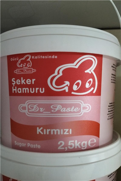 Dr. Paste Şeker Hamuru Kırmızı   (2,5 Kg)