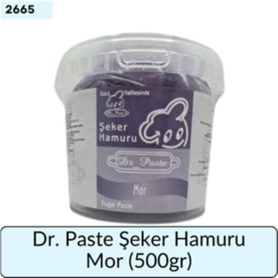 Dr. Paste Şeker Hamuru Mor   (500 Gr)