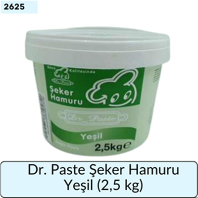 Dr. Paste Şeker Hamuru Yeşil   (2,5 Kg)