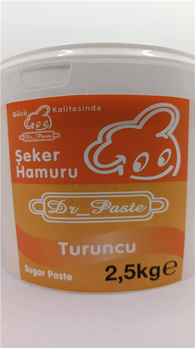 Dr. Paste Şeker Hamuru Turuncu   (2,5 Kg)