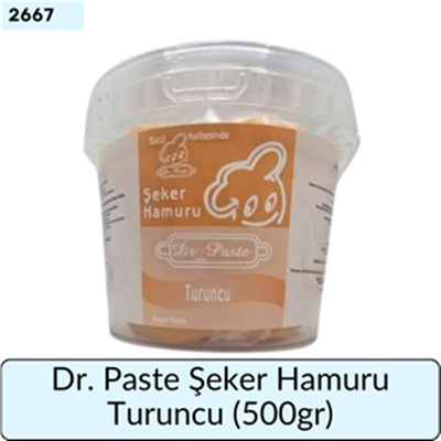 Dr. Paste Şeker Hamuru Turuncu   (500 Gr)