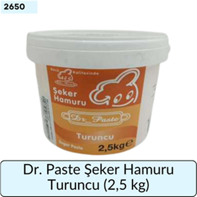 Dr. Paste Şeker Hamuru Turuncu   (2,5 Kg)