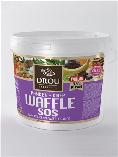 Drou Waffle Sos Çilek 10 Kg