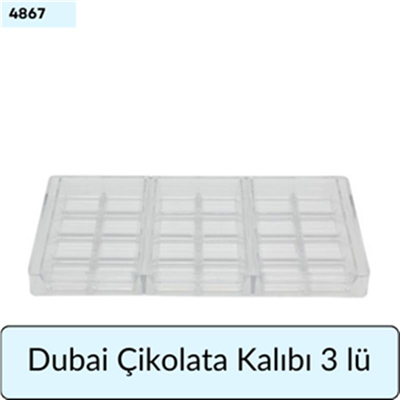 Dubai Çikolatası Kalıbı 3 lü