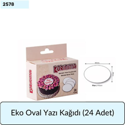 EKO Oval Yazı Kağıdı (24 Adet)