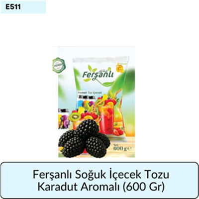 Ferşanlı Soğuk İçecek Tozu Karadut Aromalı (600Gr)