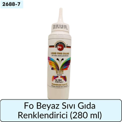Fo Beyaz  Sıvı Gıda Renklendiricisi   (280 ML)
