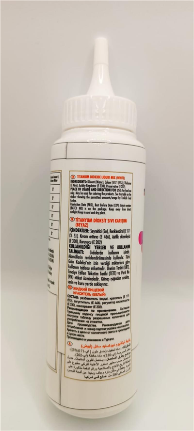Fo Beyaz  Sıvı Gıda Renklendiricisi   (280 ML)