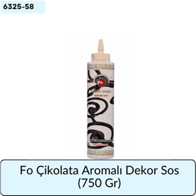 Fo Çikolatal Aromalı Dekor Sos   (750 Gr)